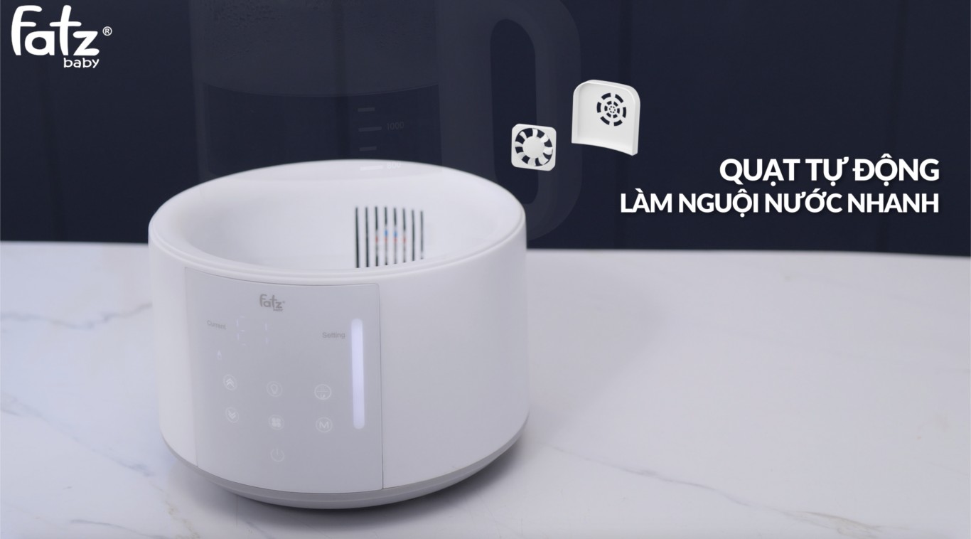Máy đun và hâm nước pha sữa điện tử cao cấp Fatzbaby - Quick 6 - FB3582TK