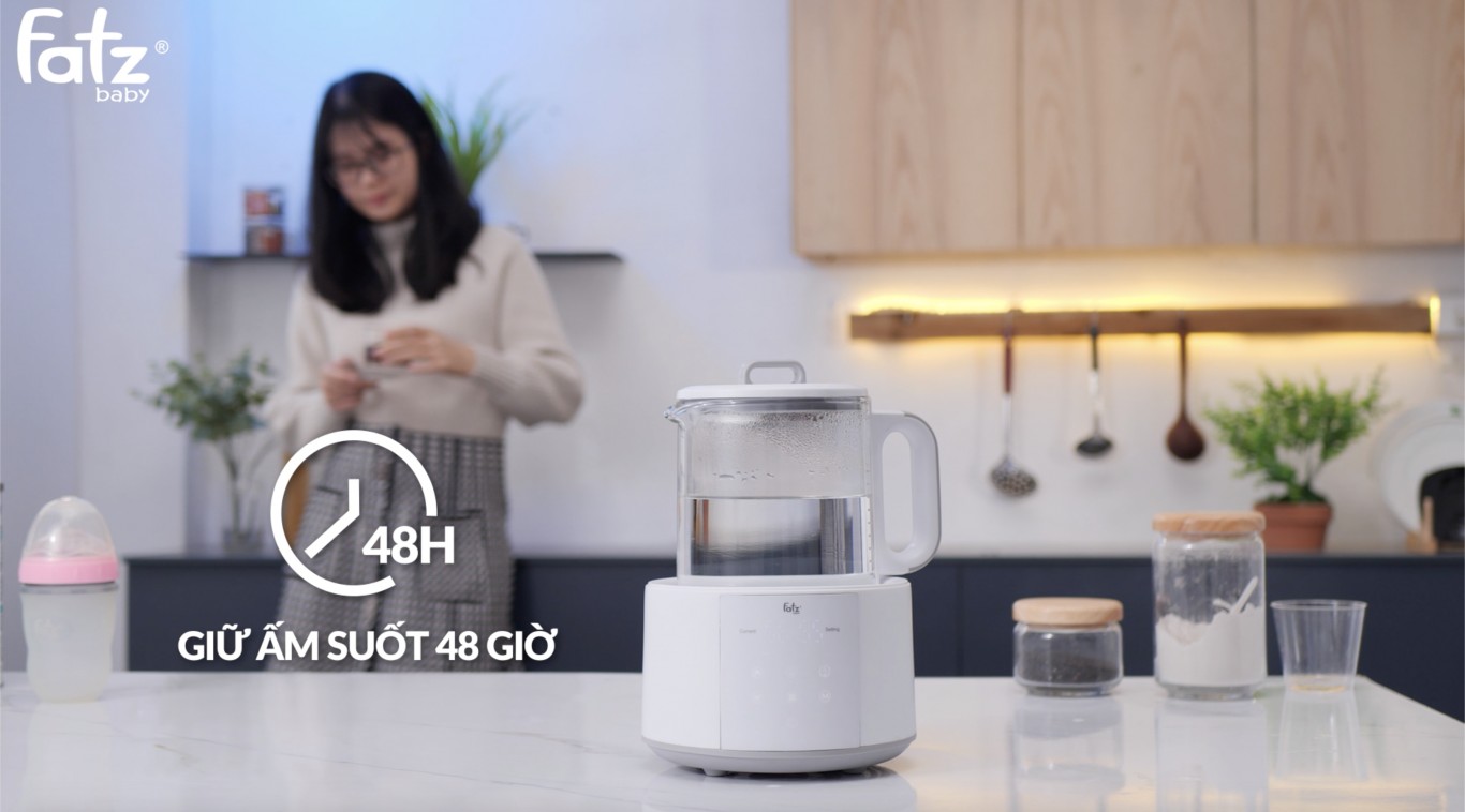 Máy đun và hâm nước pha sữa điện tử cao cấp Fatzbaby - Quick 6 - FB3582TK