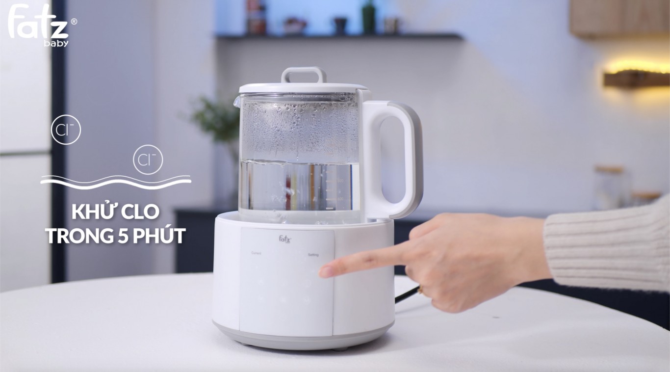 Máy đun và hâm nước pha sữa điện tử cao cấp Fatzbaby - Quick 6 - FB3582TK