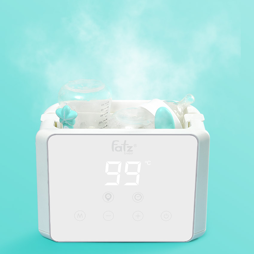 Máy hâm tiệt trùng 2 bình sữa cao cấp có màn hình hiển thị Fatz Duo 3