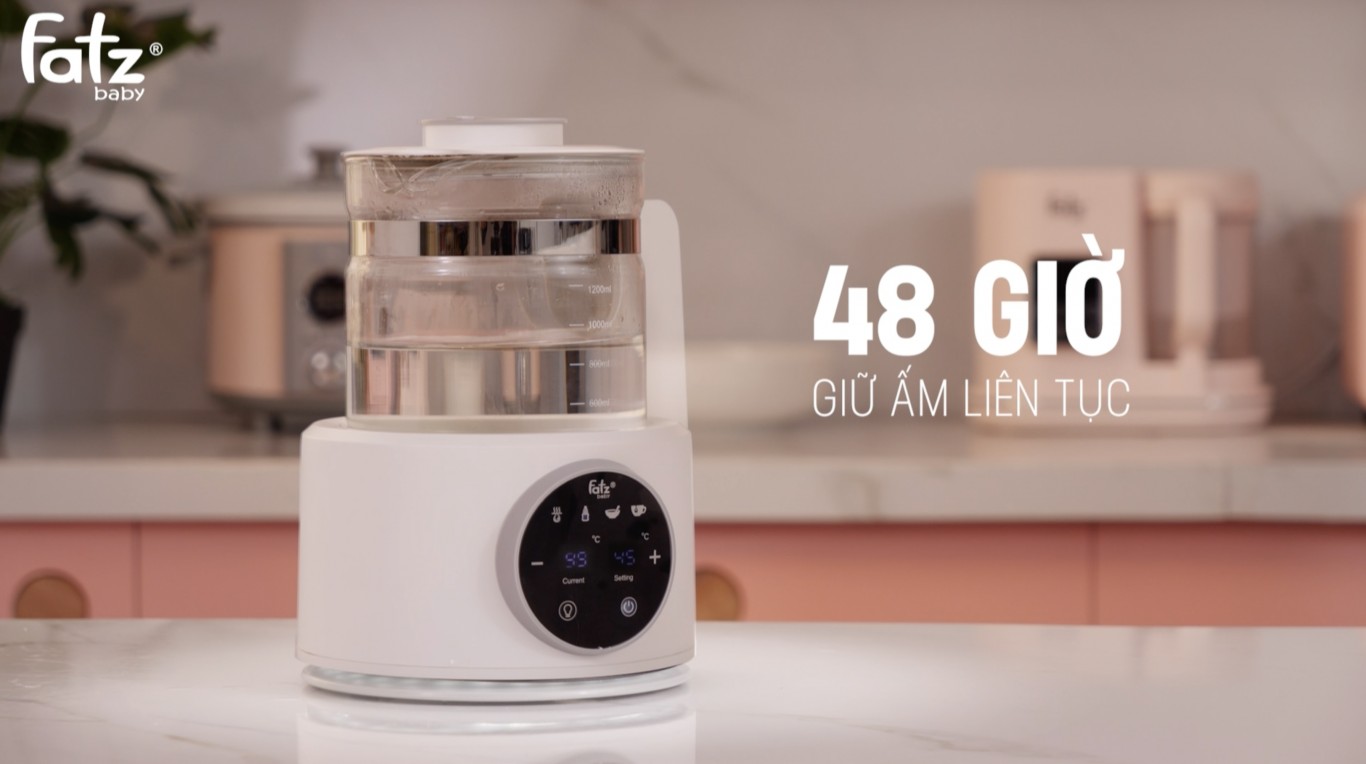 Máy đun và hâm nước pha sữa điện tử cao cấp Fatzbaby - Quick 3 - FB3515CY