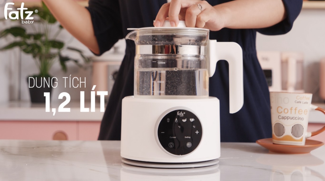 Máy đun và hâm nước pha sữa điện tử cao cấp Fatzbaby - Quick 3 - FB3515CY