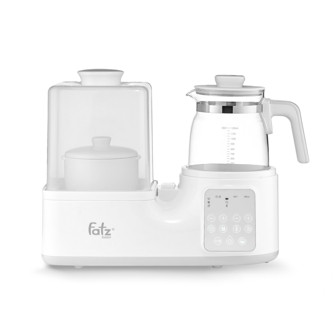 Máy hâm tiệt trùng sấy khô nấu cháo và đun nước pha sữa đa năng (ALL-IN-ONE) Fatzbaby Multimax 3 - FB9322SJ