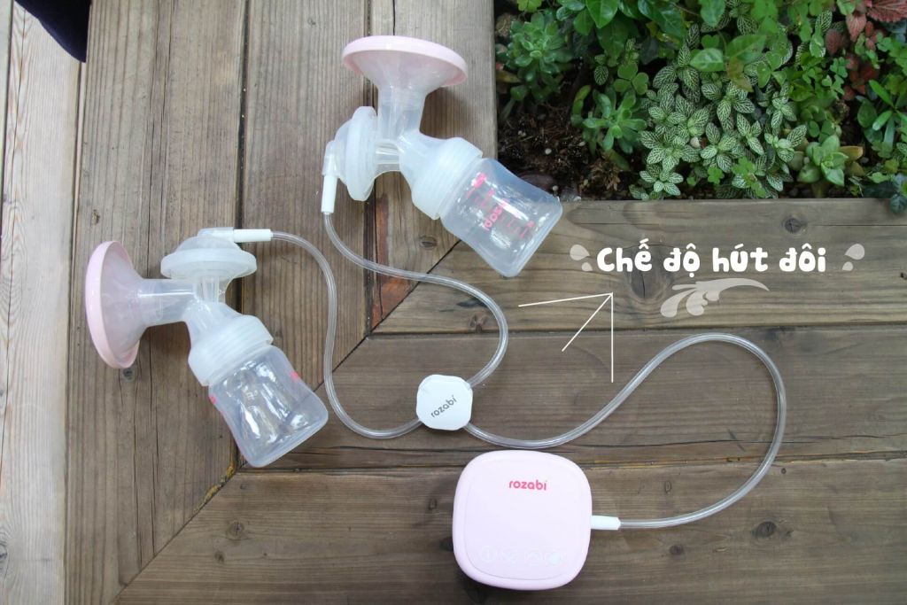 Máy hút sữa điện đôi Rozabi Compact