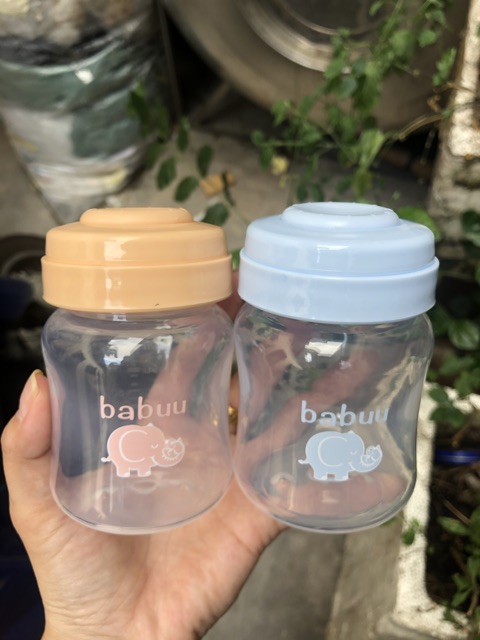 Bộ 3 bình trữ sữa Babuu 120ml - Nhật Bản