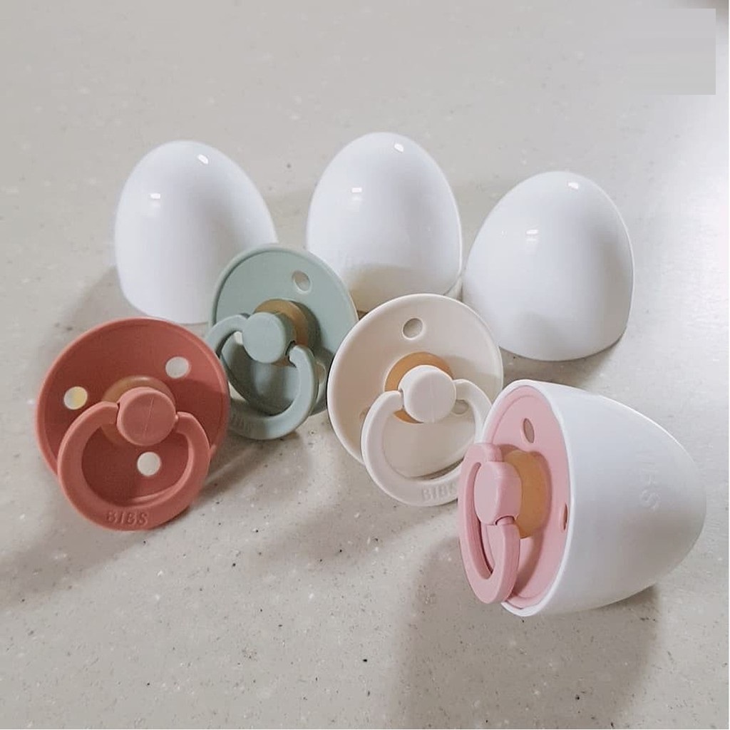 Ti giả cao cấp BIBS Đan Mạch cho bé kèm nắp trứng (Chính Hãng)