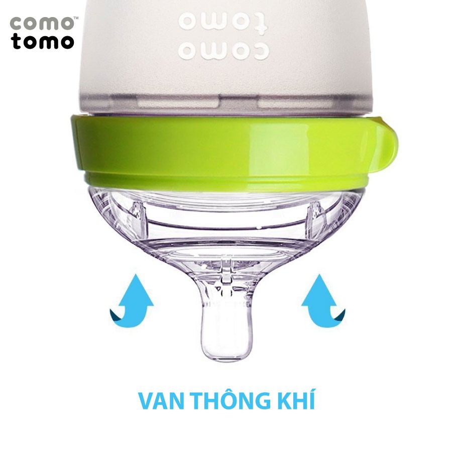 Bình sữa Comotomo Mỹ 250ml (xanh)