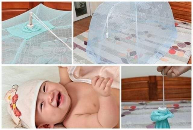 Màn chụp rút gọn chống muỗi cho bé
