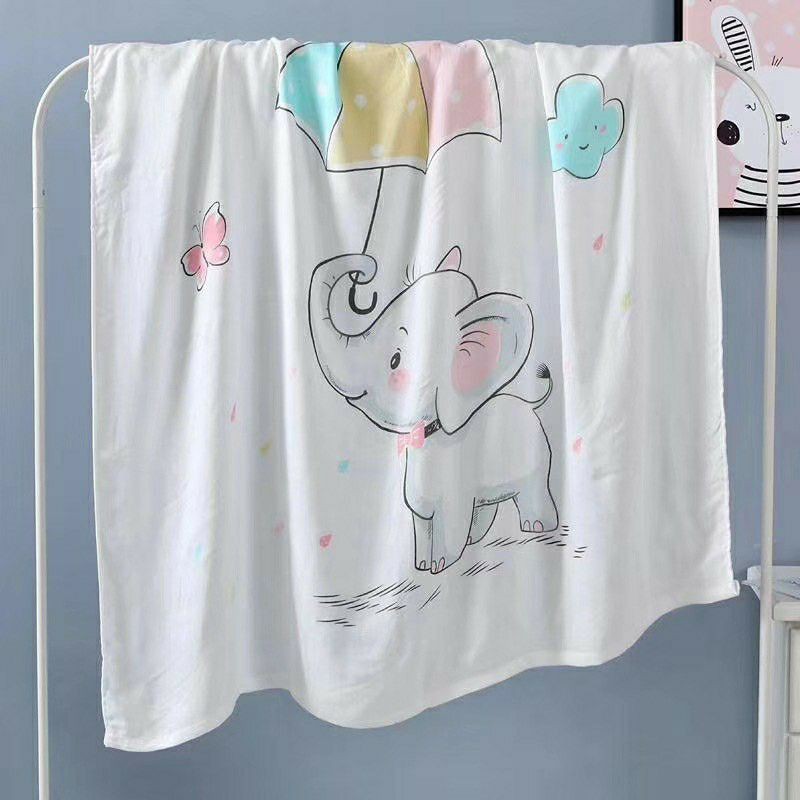 Khăn lụa sợi tre cao cấp dùng làm khăn tắm, chăn đắp cho bé