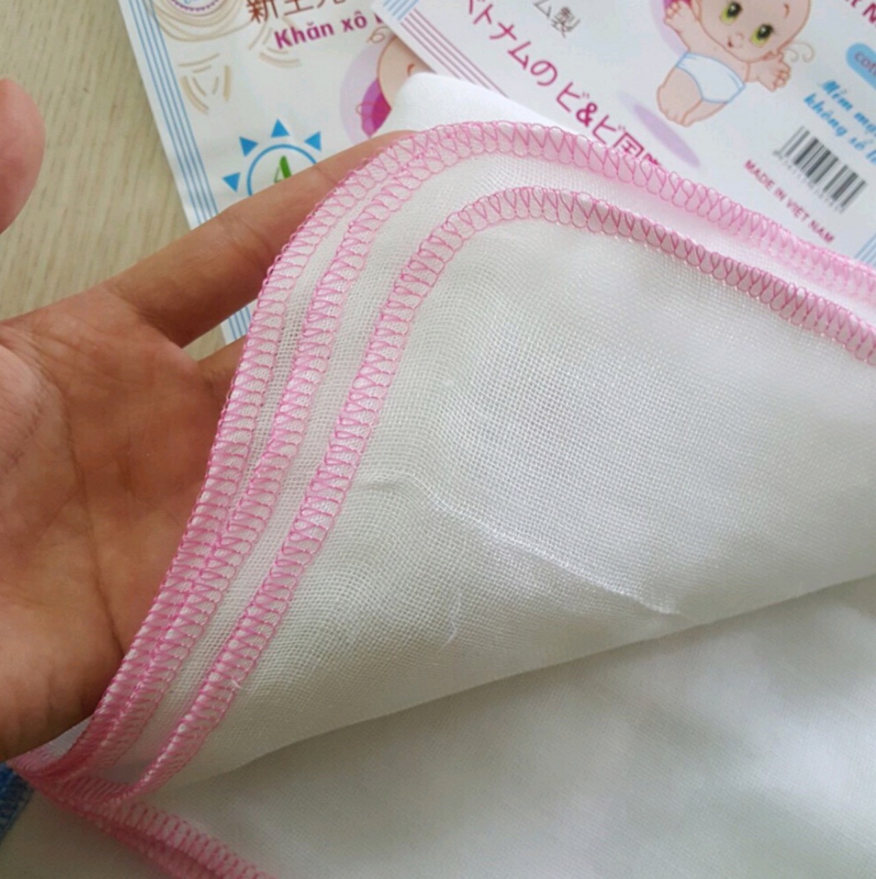 Set 10 khăn sữa Baby xuất Nhật 4 lớp 100% cotton mềm mại (loại tốt)