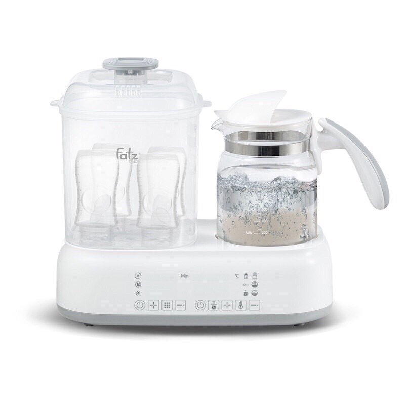 Máy hâm tiệt trùng sấy khô và đun nước pha sữa đa năng (ALL-IN-ONE) Fatzbaby - Multimax 2 Hệ thống Siêu thị Mẹ và Bé