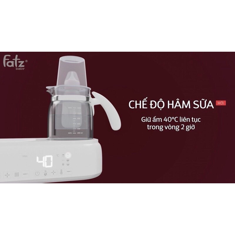 Máy hâm tiệt trùng sấy khô và đun nước pha sữa đa năng (ALL-IN-ONE) Fatzbaby - Multimax 2