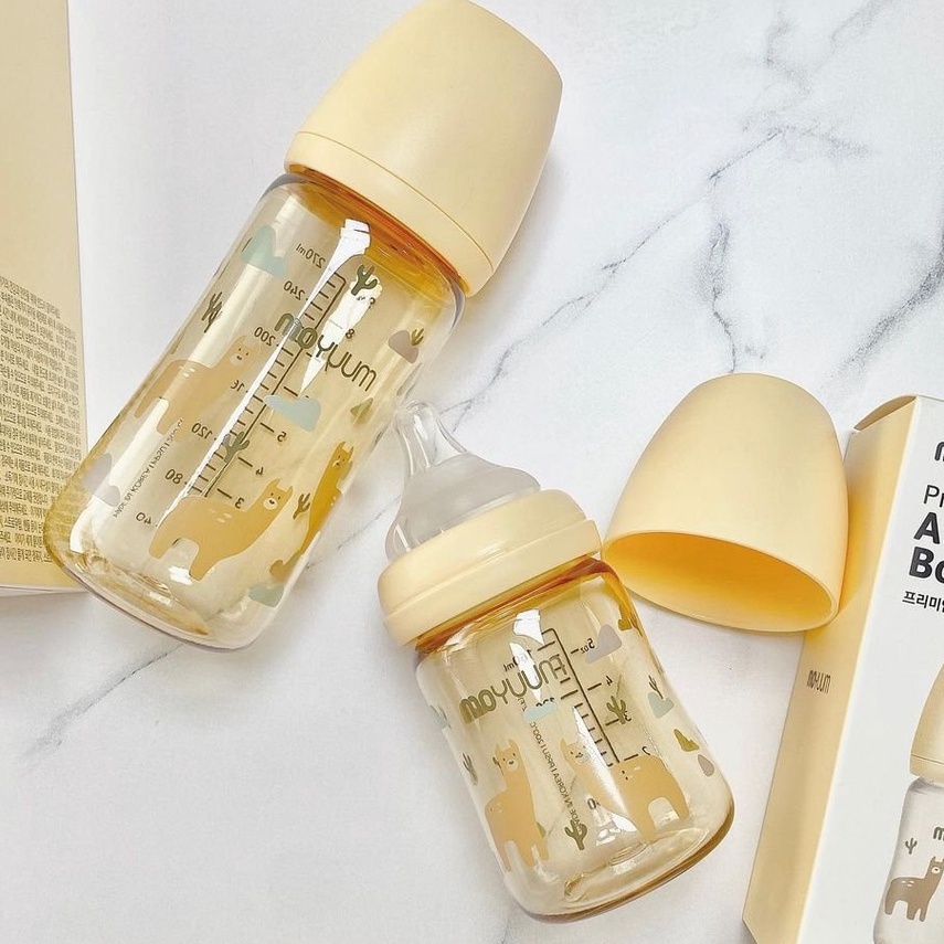 Bình sữa Moyuum Hàn Quốc 270ml (Llama, Lạc Đà, Limited)