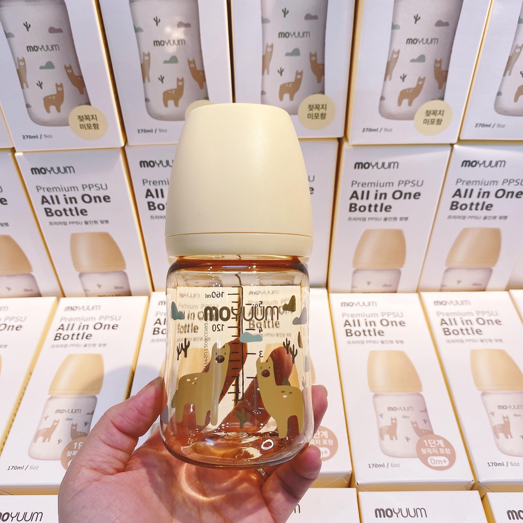 Bình sữa Moyuum Hàn Quốc 170ml/270ml (Llama, Lạc Đà, Limited)