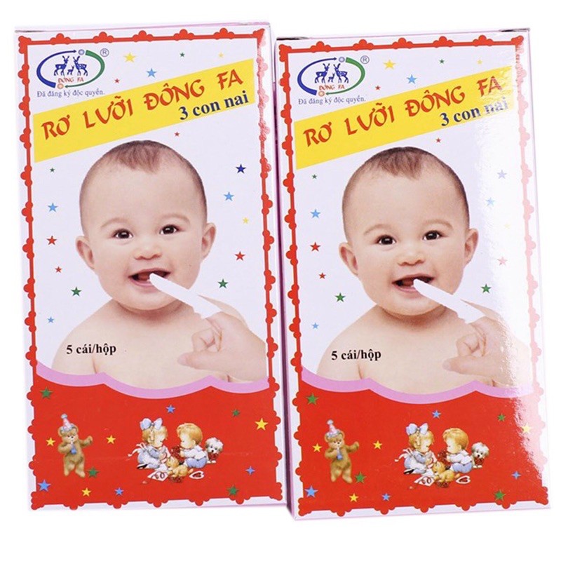 [Set 3 hộp] Tưa lưỡi, rơ lưỡi Đông Fa