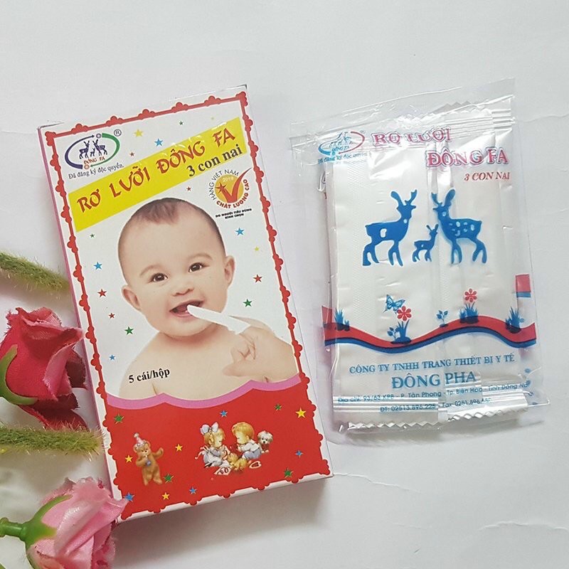 [Set 3 hộp] Tưa lưỡi, rơ lưỡi Đông Fa