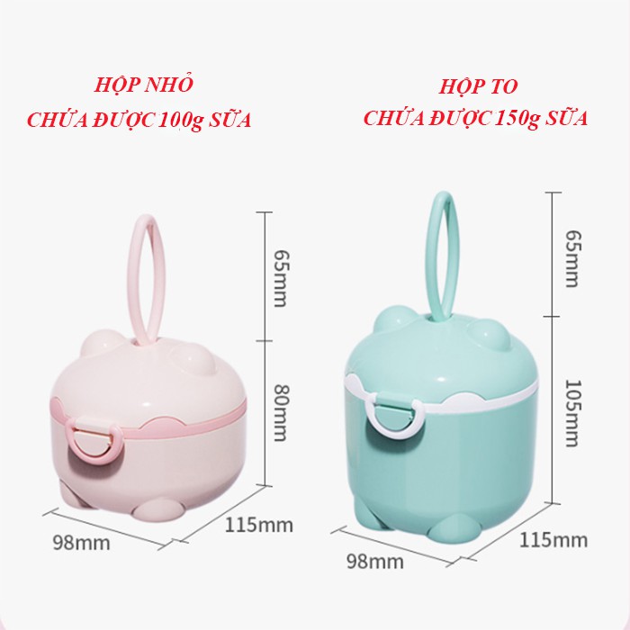 Hộp đựng sữa, chia sữa tiện dụng cho bé