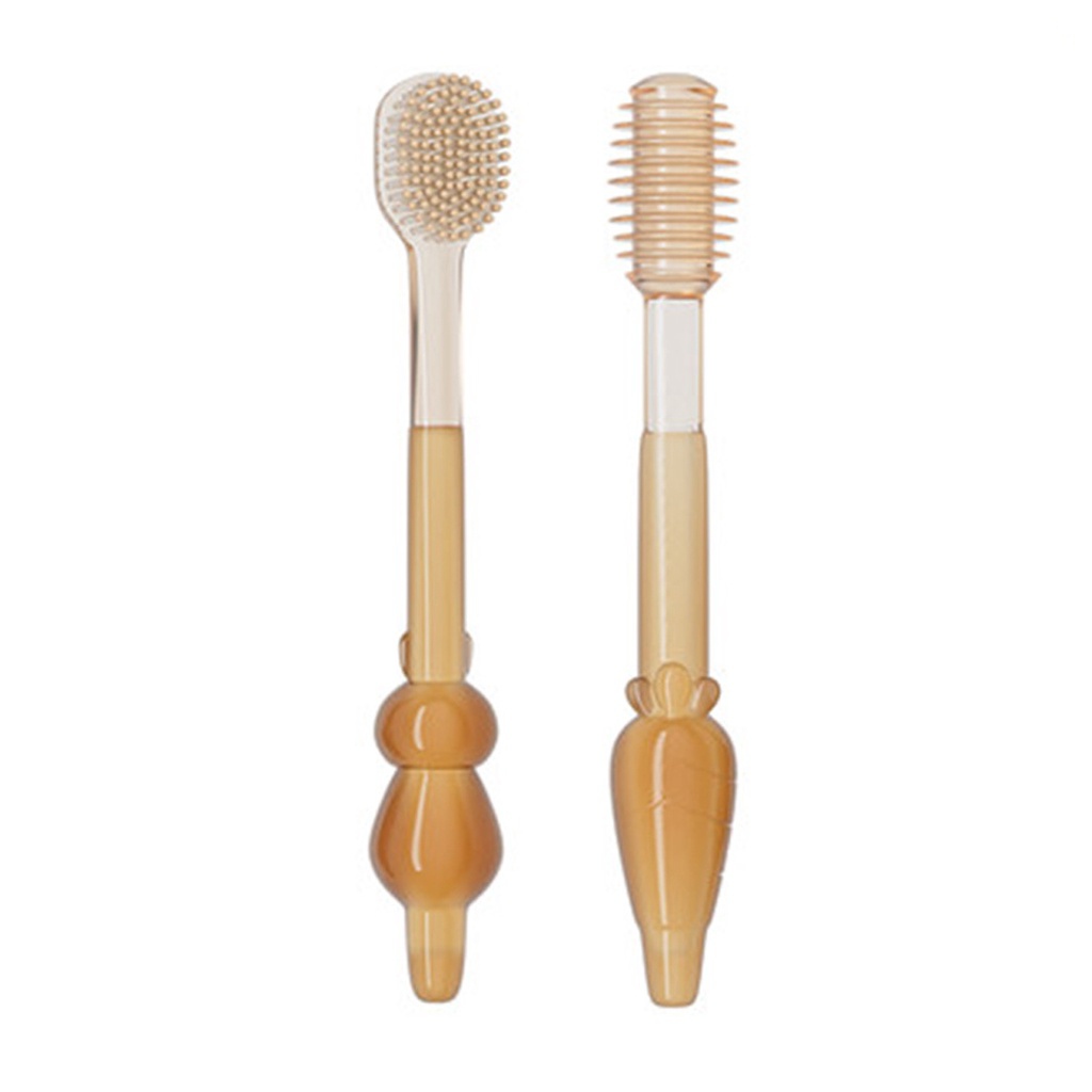 Bộ rơ lưỡi kèm bàn chải đánh răng silicon siều mềm, an toàn cho bé