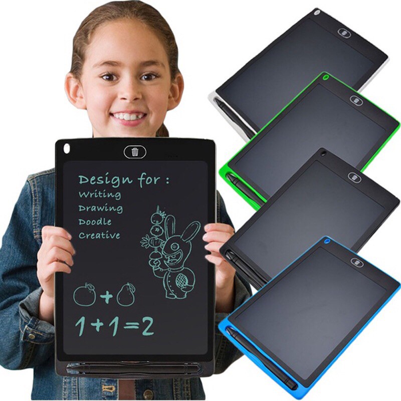 Bảng học, bảng vẽ điện tử LCD tự xóa thông minh 8.5 inch cho bé