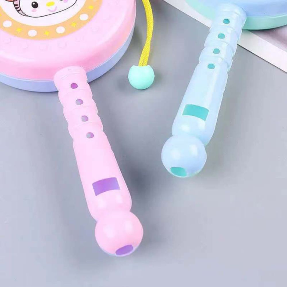 Trống lục lạc cho bé hình động vật ngộ nghĩnh chất liệu nhựa ABS (đồ chơi lục lạc)