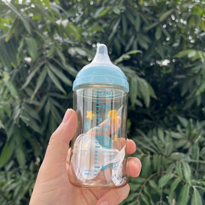 Bình sữa Babuu Nhật Bản 90ml/120ml/160ml/240ml/300ml (mẫu mới)