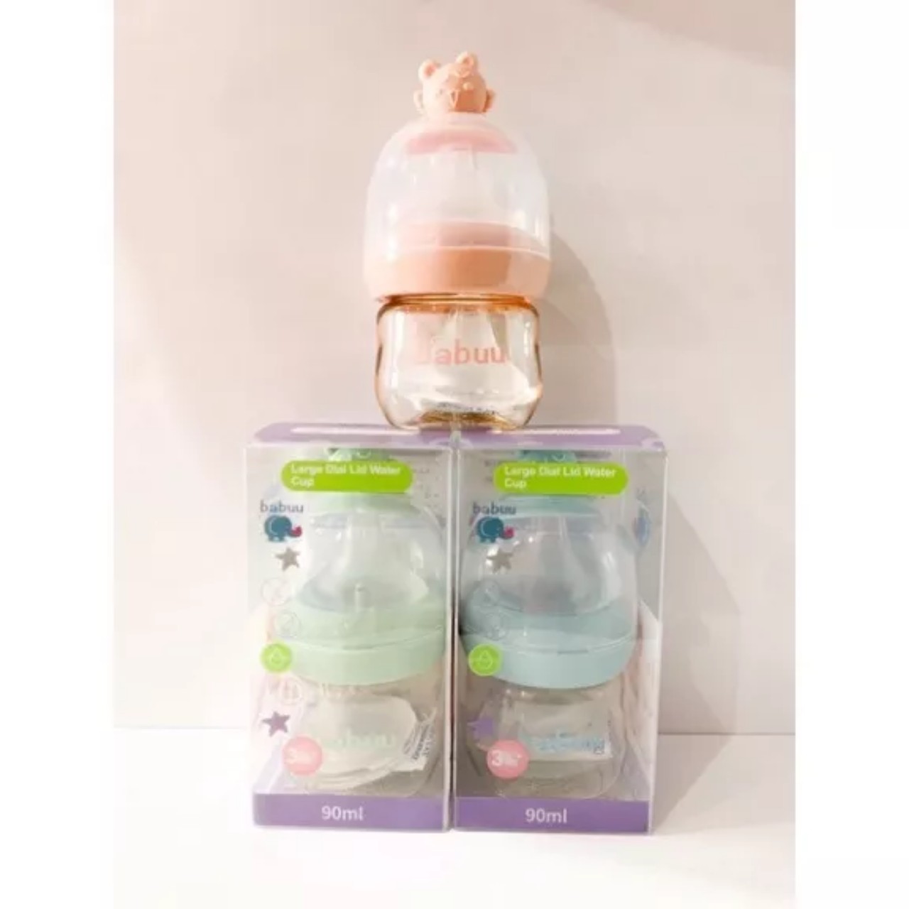 Bình sữa Babuu Nhật Bản 90ml/120ml/160ml/240ml/300ml (mẫu mới)