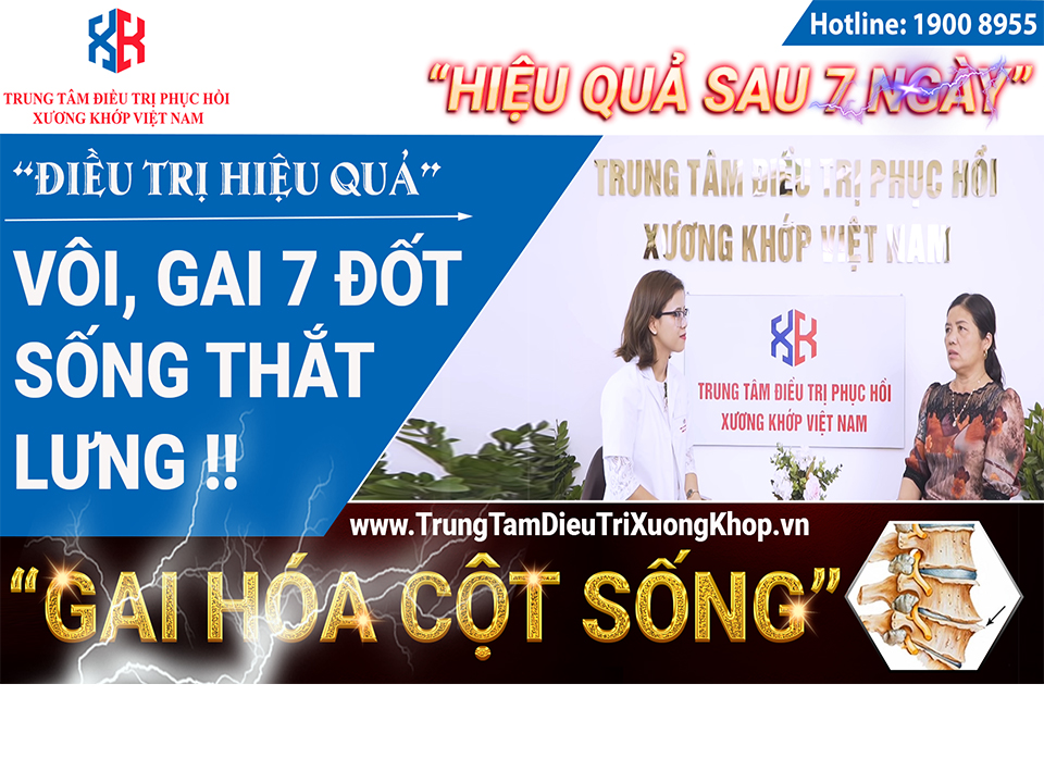 VÔI HÓA,GAI HÓA CỘT SỐNG THẮT LƯNG