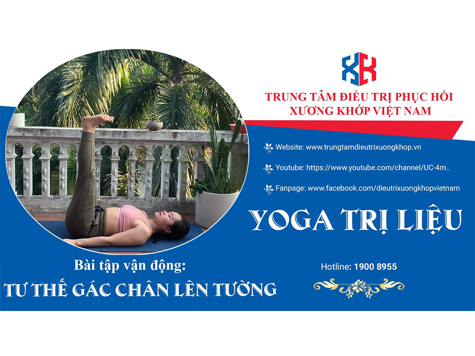 Bài tập vận động(YOGA) - Tư thế Gác chân lên tường