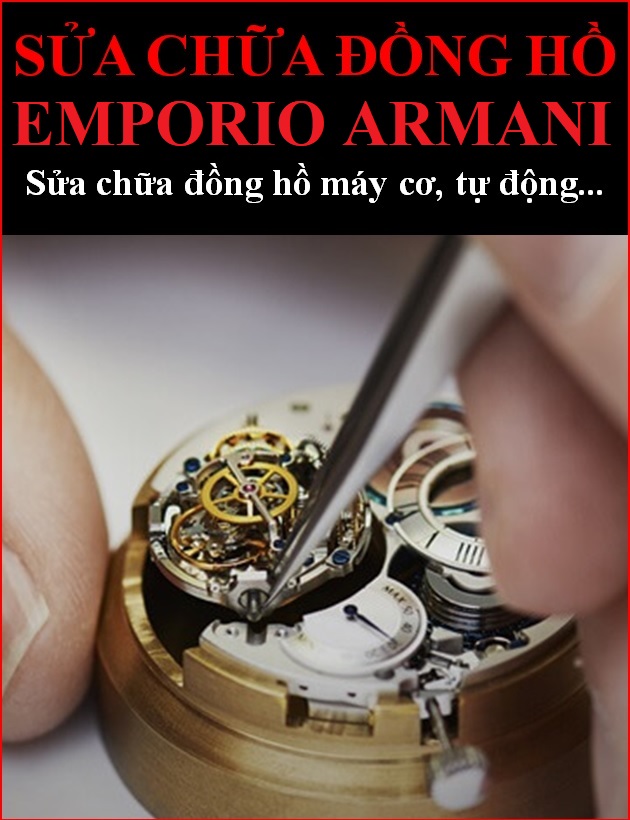 Armani store watch pin
