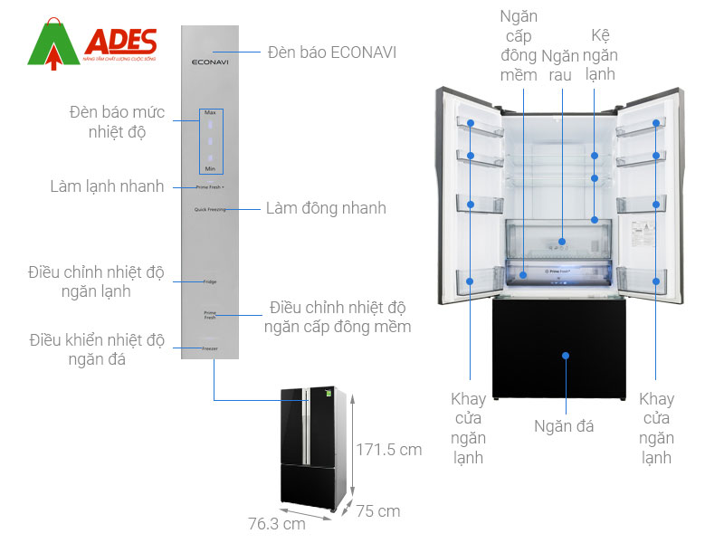 Tu Lanh Panasonic Inverter NR-CY550QKVN