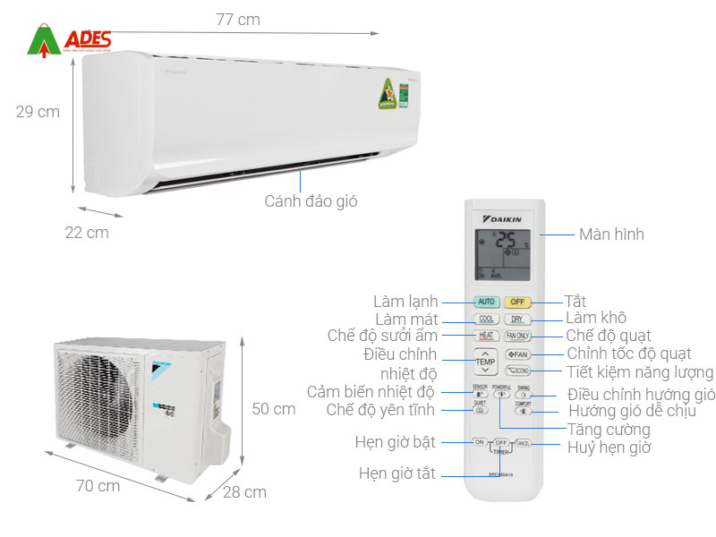 Dieu hoa Daikin FTKQ60SVMV/RKQ60SVMV