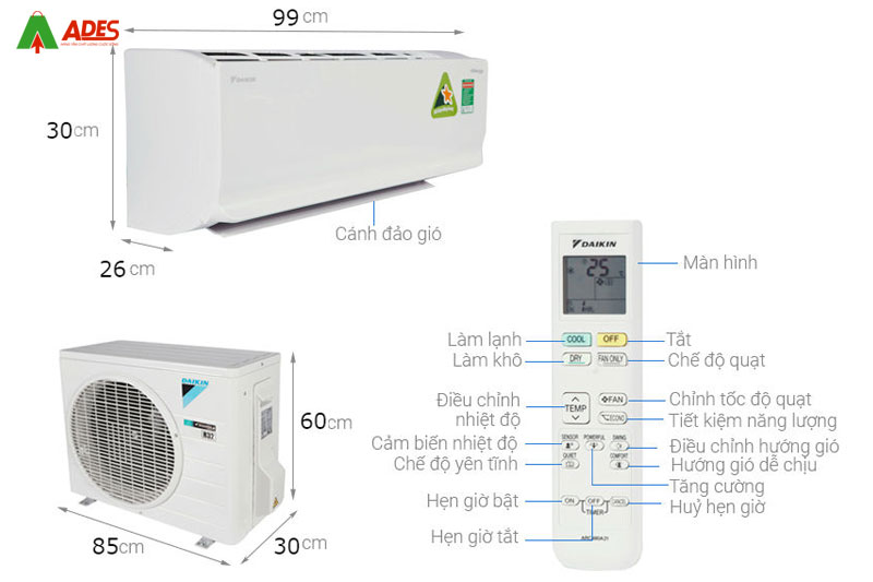 Dieu hoa Daikin Inverter FTHF71RVMV/RHF71RVMV