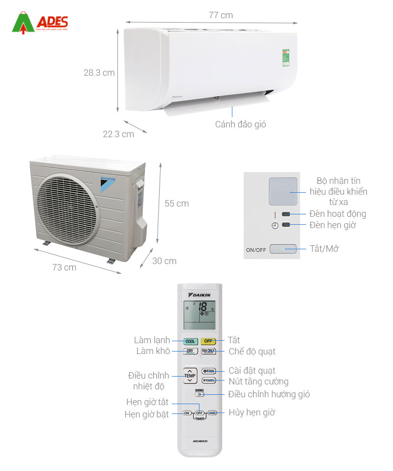 Dieu hoa Daikin FTC35NV1V/RC35NV1V