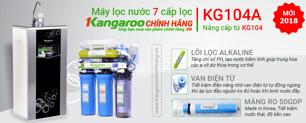 Máy lọc nước Kangaroo KG104A VTU 7 lõi