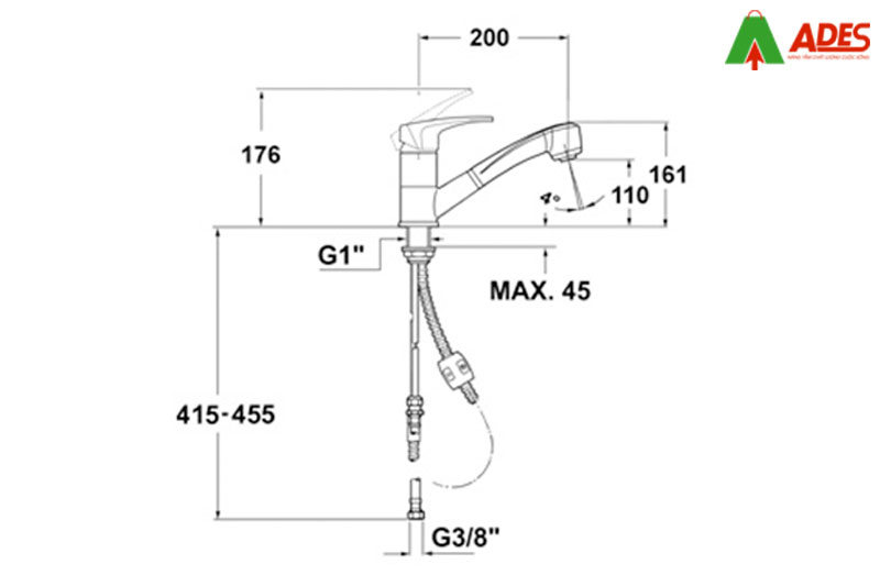 Voi rua Teka MB2 (Pull out)