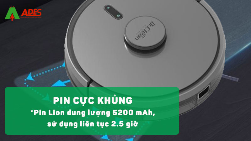 pin lion dung luong 5200mah, su dung lien tuc 2.5gio