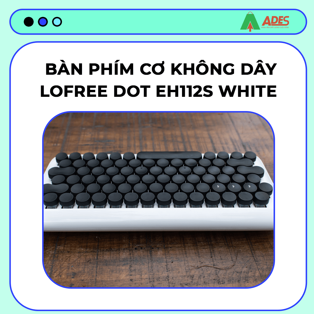 Ban phim Lofree Dot EH112S White