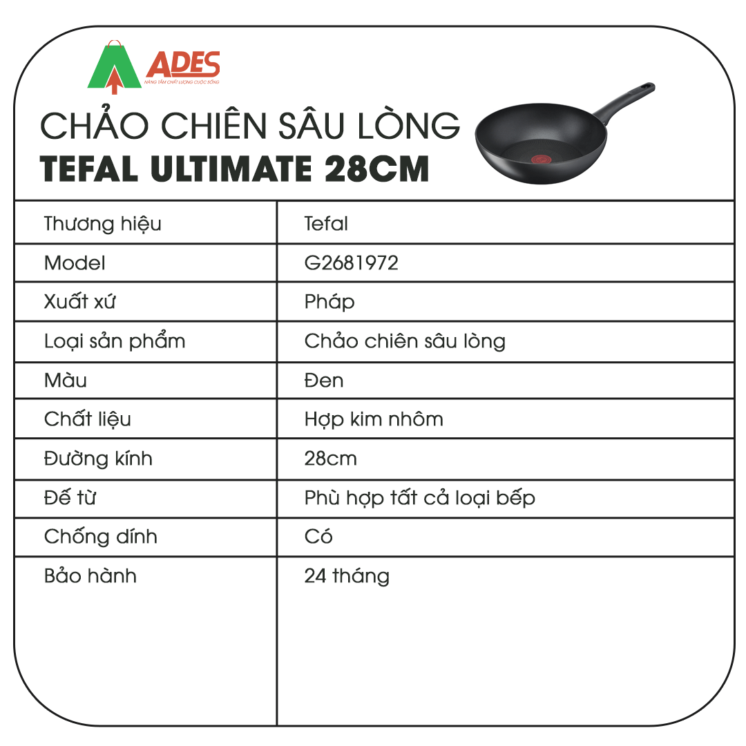 Tefal Ultimate 28cm (G2681972) thong so