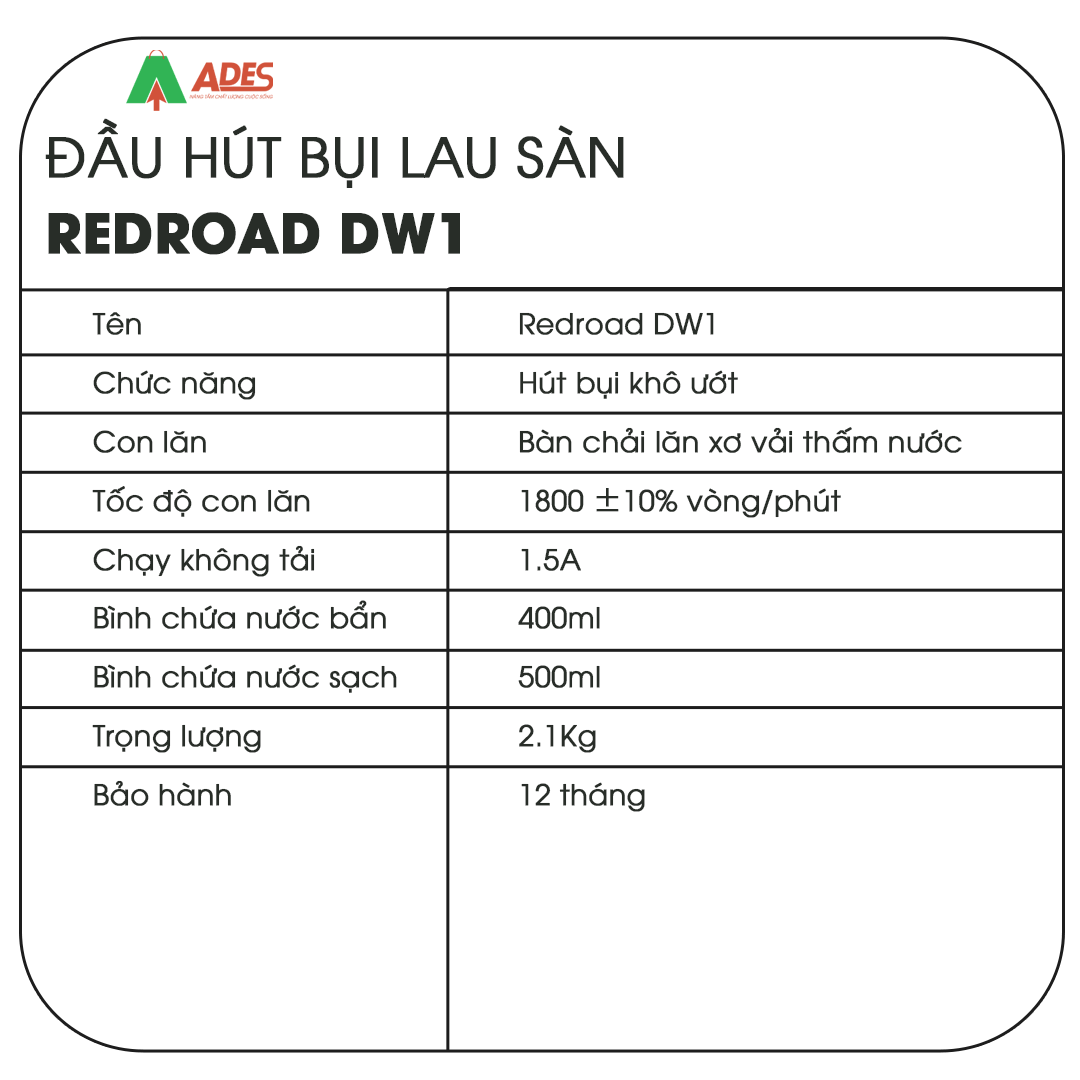 Dau hut bui lau san Redroad DW1