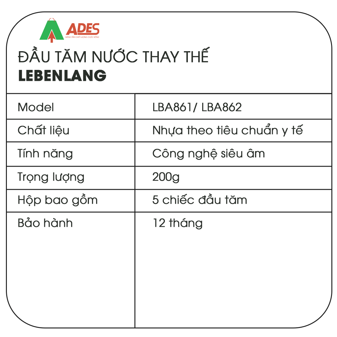 Dau tam nuoc thay the Lebenlang