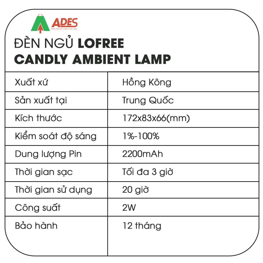 Den ngu Lofree Candly Ambient Lamp