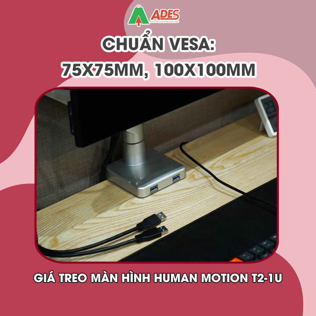 Human Motion T2-1U chuan vesa 75x75,100x100mm