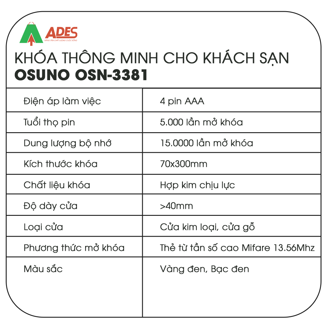 Khoa khach san OSN-3381