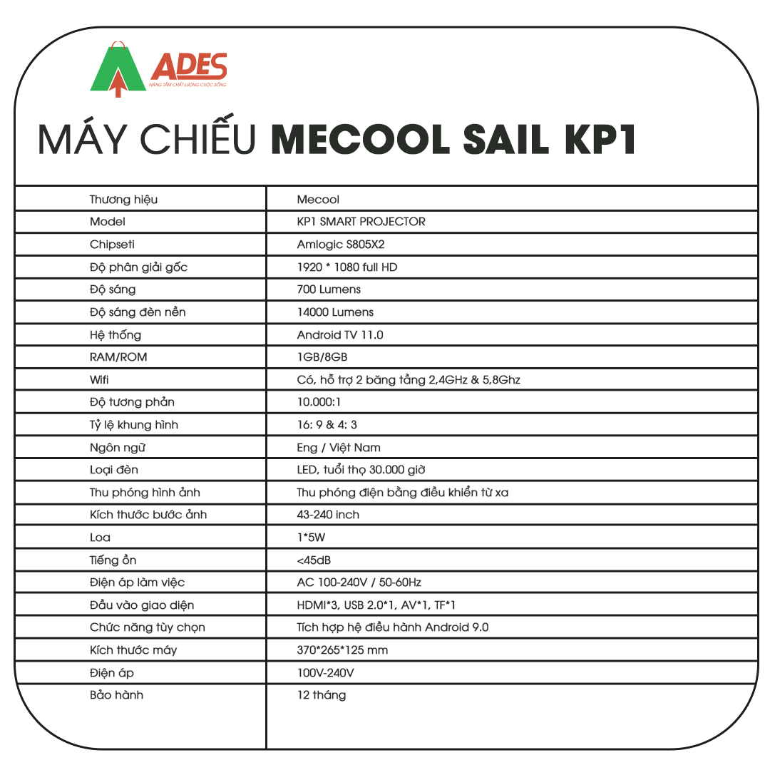 May chieu Mecool KP1