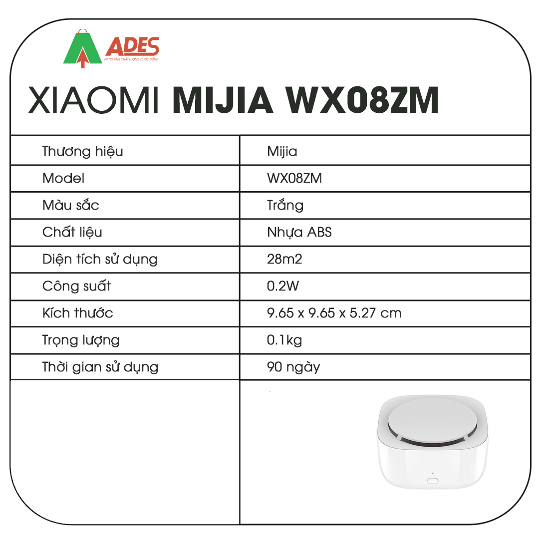 Xiaomi Mijia WX08ZM thong so ky thuat