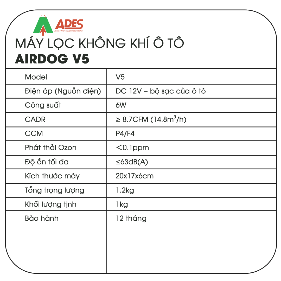 May loc khong khi Airdog V5