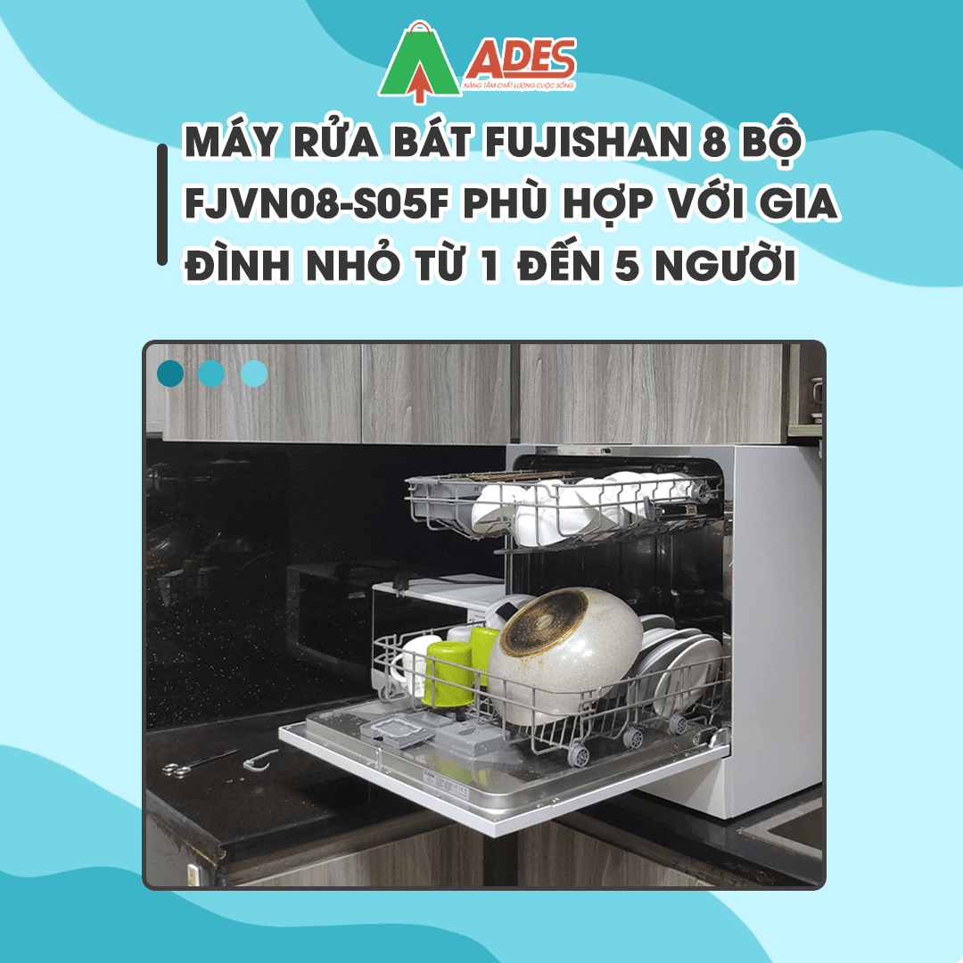 Máy rửa bát gia đình độc lập 8 bộ FJVN08-S05F