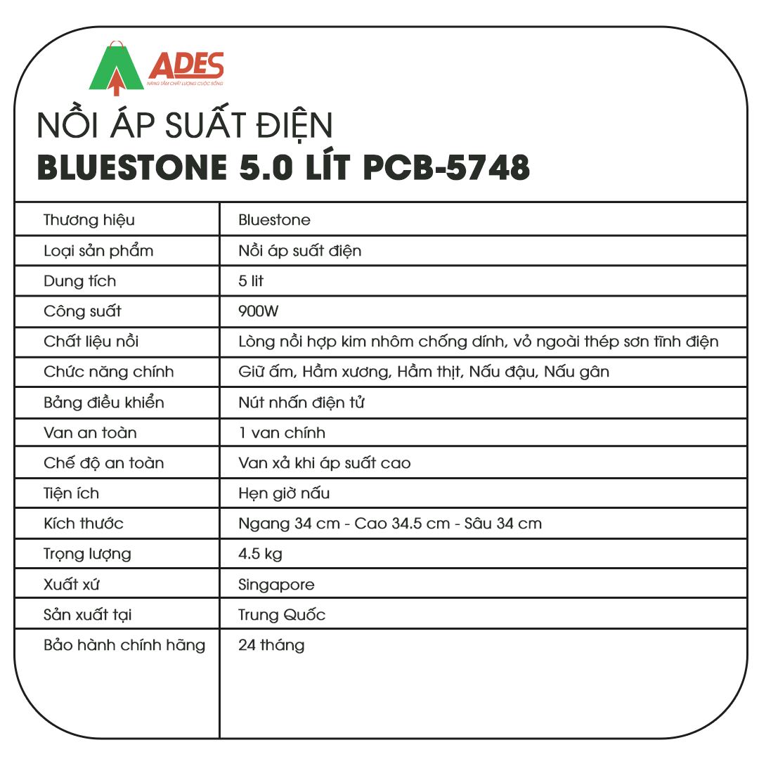 Noi ap suat Bluestone PCB-5748