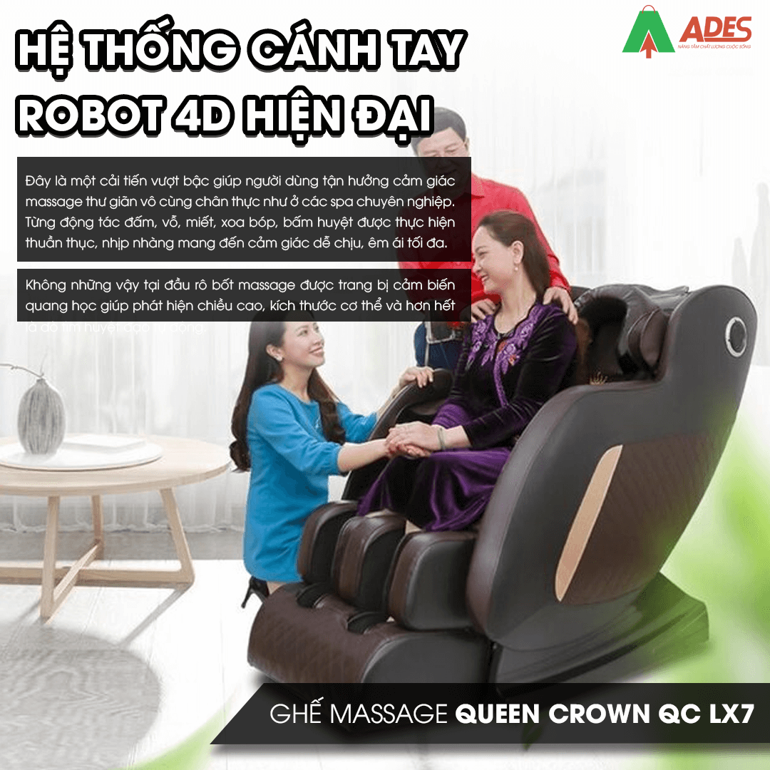 Queen Crown QC LX7 he thong 4d hien dai