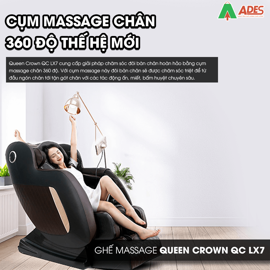 Queen Crown QC LX7 cum massage chan the he moi